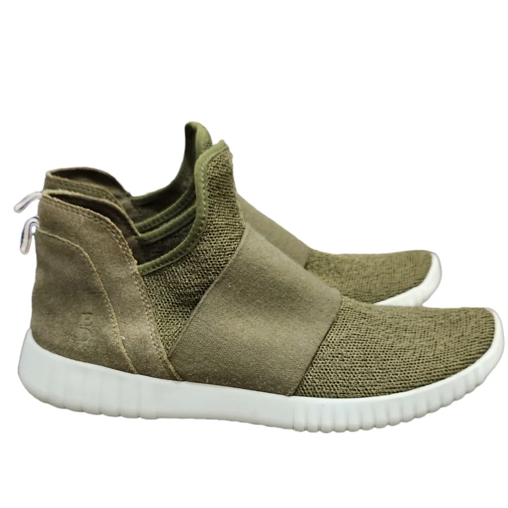 ED by Ellen Degeneres Green Mesh & Suede Sneakers Shoes Hachiro Slip-on 8.5